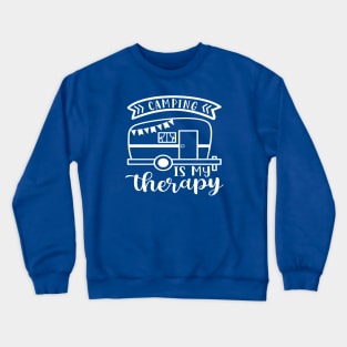 Camping Is My Therapy Camper RV Crewneck Sweatshirt